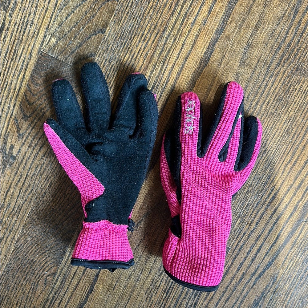 Spyder Fuchsia and Black Winter Gloves